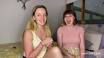 Nipple Play And Foot Fetish In A Lesbian Couple'S Library Adventure