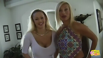 Blonde Bombshell Teases Her Asshole And Fingers Her Pussy In Retro Lesbian Video